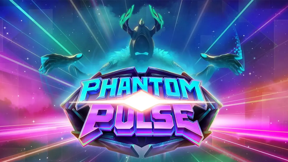 Tampilan visual slot Phantom Pulse dengan tema kosmik dan grid 7x7